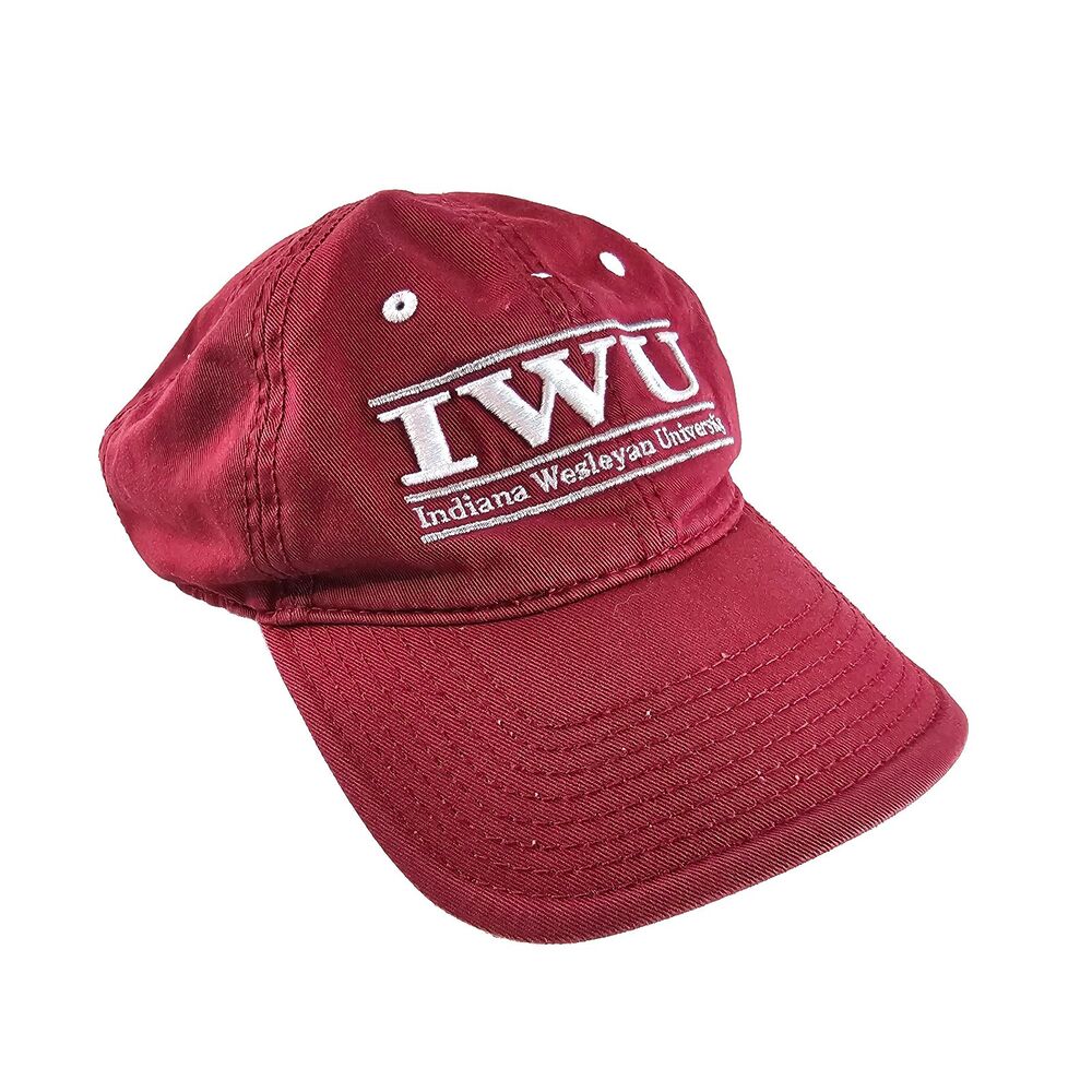 Indiana Wesleyan University IWU Hat Cap Red White Strapback The Game College